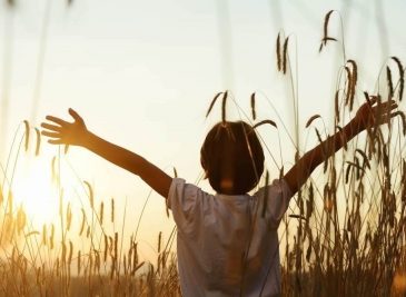 Child in field