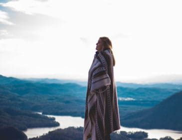 woman meditating